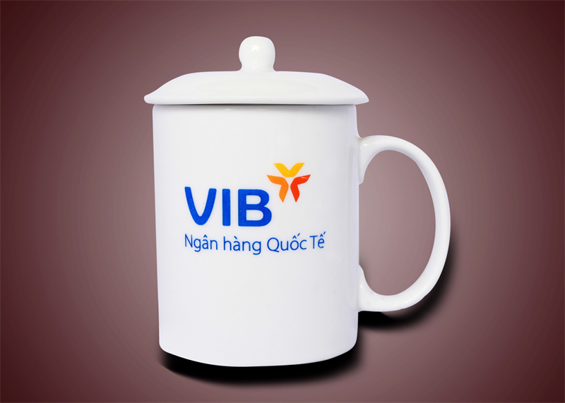 Cốc Nắp Quai C In Logo