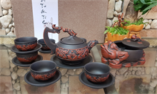 Bộ Trà Gốm Tử Sa Rồng Nhả Ngọc