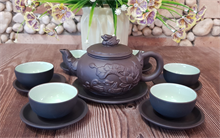Bộ Trà Gốm Tử Sa Sen Vịt