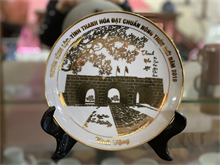 Đĩa Thành Nhà Hồ Vàng Kim In Logo